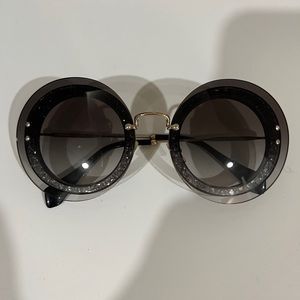 Miu Miu glitter sunglasses